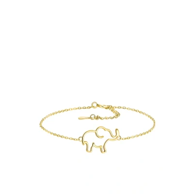 Abbildung von Sofia Milani Damen Armband 925 Silber vergoldet/golden Elefant Anhänger B0386