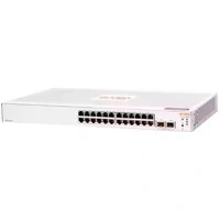 Abbildung von HPE Networking Instant On Switch Serie 1830 Intelligent verwalteter Layer 2 Ethernet mit 24 Port Gb 24x 1G 2X SFP Lüfterlos EU Kabel (JL812A#ABB)