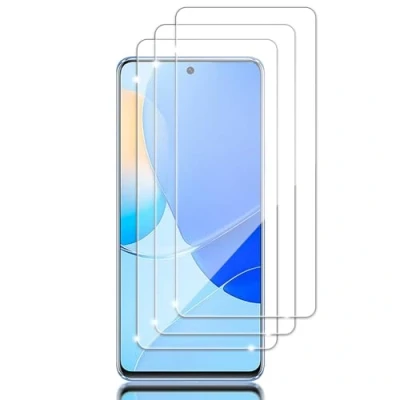 Abbildung von Tzstz 3 Tempered Glass Screen Protector ，for Huawei Nova 9 SE，9H Hardness，Anti Scratch， Waterproof，Compatible Fingerprint，HD Klar Schutzfolien