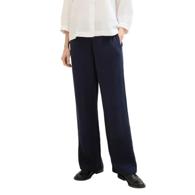 Abbildung von TOM TAILOR Damen 1042933 Loose Fit Hose, 10668 Sky Captain Blue, 40W x 32L