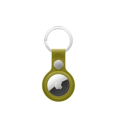 Abbildung von Apple AirTag Feingewebe Schlüsselanhänger Chartreuse ​​​​​​​