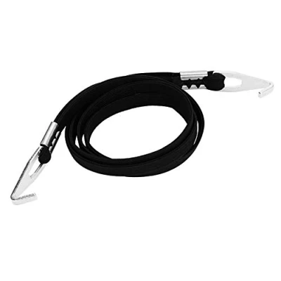 Abbildung von Alomejor Fahrrad Gepäckgurt Stretch Elastische Spannungs Bänder mit Haken Dauerhaftes Radfahren Gepäckspanner Spanngurt Haken(Schwatz)
