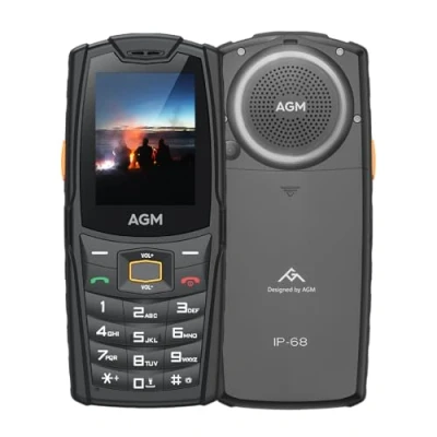 Abbildung von AGM M6 Seniorenhandy Ohne Vertrag, Tastenhandy Dual SIM 4G 2,4&quot; Bildschirm mit großer Schrift, 109 dB Lautsprecher, Kurzwahl, Outdoor Handy, Einfach zu Bedienen, 19 Sprachen, 2500 mAh, Mobiltelefon