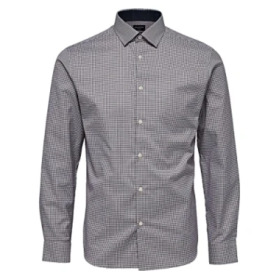 Abbildung von Selected Homme Slhslimnew MARK Shirt Businesshemd, Herren, Größe: XXL, Bright white/red/navy/white