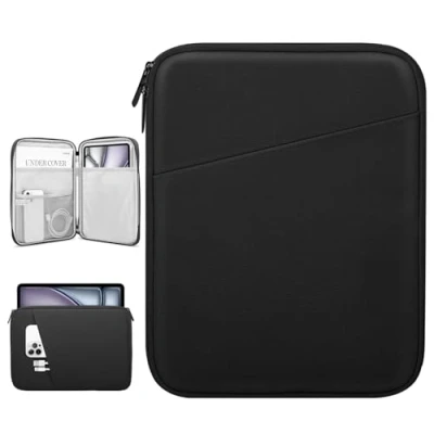 Abbildung von Dadanism 12,9 Zoll Tablet Tasche Sleeve Kompatibel mit iPad Pro 12,9&quot; M2 6./5./4./3. Gen, Pro/iPad Air 13&quot; 2024, 12,4&quot; Galaxy Tab S9 FE+/S9+/S8+/S7 FE/S7+,12,3&quot; Surface 7/6/5/4/X, Schwarz