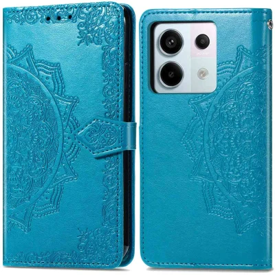 Abbildung von Xiaomi Poco X6 Hülle Kunstleder iMoshion Klapphülle Handyhülle Türkis