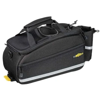Abbildung von TOPEAK MTX 2.0 TrunkBag EX wasserdichte Fahrradkoffertasche, kompatibel mit Allen QuickTrack Racks, schwarz