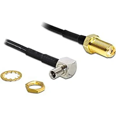 Abbildung von DeLock HF SMA Buchse zum Einbau &gt; TS 9 90 Stecker 170mm
