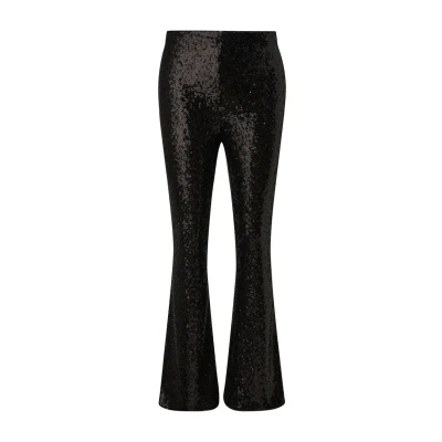 Abbildung von comma DOTÉ DE Fentes AU BAS DES Jambes Stoffhose, Damen, Größe: 36x32, Schwarz