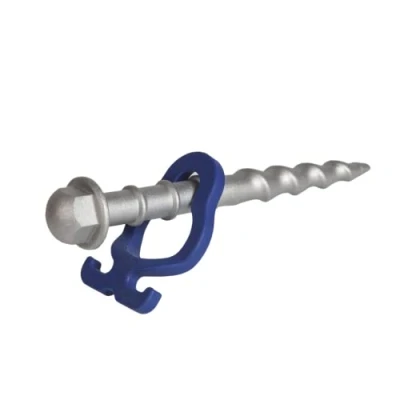 Abbildung von Peggy Peg 4er Set Schlag Schraubheringe aus rostfreiem Aluminium Schlagheringe für Harte, steinige Böden Zelthering ideal Camping &amp; Outdoor Zeltbefestigung mit Höhenverstellung