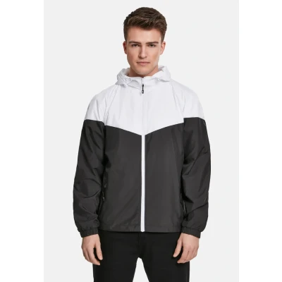 Abbildung von Urban Classics Leichte Jacke, Herren, Größe: Medium, Wht/blk