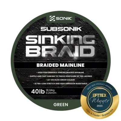 Abbildung von Sonik Subsonik Sinking Braid 0.20mm 40lb 300m Geflochtene Schnur
