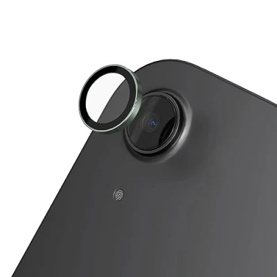 Abbildung von RHINOSHIELD Schutz für Smartphone Kamera kompatibel mit[iPad Pro(2018)/iPad Air4/5/6(11/13 Zoll)/iPad Mini 6]Fingerabdruck und kratzresistentes Schutzglas mit Aluminium Ring optische Klarheit Grün