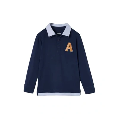 Abbildung von Vertbaudet MIT Lageneffekt Langarmshirt für Kinder, Größe: 152, Dunkel blau