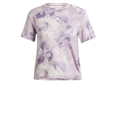 Abbildung von adidas Performance Flower TEE Tshirt print, Damen, Größe: XS, Putty mauve/preloved fig