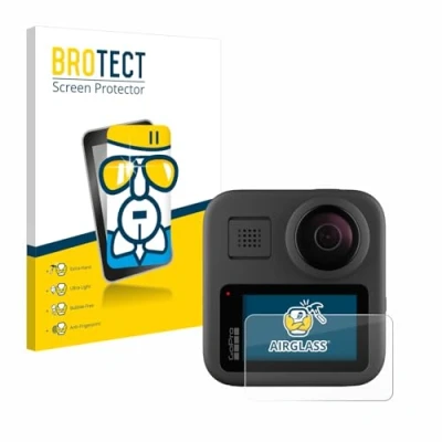 Abbildung von BROTECT Schutzglas für GoPro Max Schutzfolie Panzer Folie Glas [Extrem Kratzfest 9H, Anti Fingerprint, Ultra Transparent]