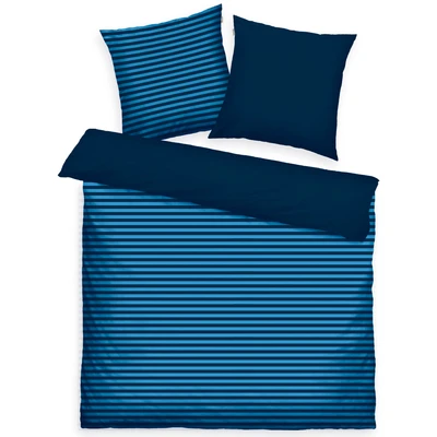 Abbildung von TOM TAILOR HOME Bettwäsche &quot;MEDIUM STRIPES in Gr. 135x200cm, 155x220cm oder 200x220cm&quot;, (3 tlg.), new bedroom, mit farbigem Markenreißverschluss
