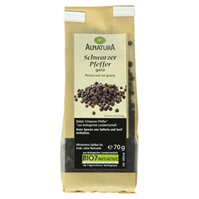 Abbildung von Alnatura Bio Schwarzer Pfeffer ganz, 70g