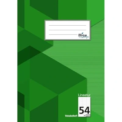 Abbildung von Vokabelheft A4 Lineatur 54 3 Spalten 40 Blatt