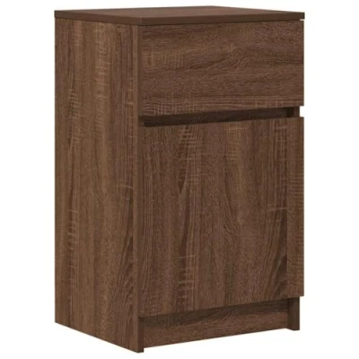Abbildung von vidaXL Nachttisch Braun Eichen Optik 39x35x65 cm Holzwerkstoff
