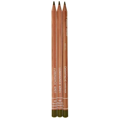 Abbildung von Caran D&#039;ache Luminance Colour Pencil Artist Farbstifte Bleistift/ 3 Stück/Pack Farbe: 039 Olive Brown (6901.039)