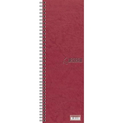 Abbildung von 10 x Glocken Vormerkbuch 100x296mm 1 Woche auf 2 Seiten rot Kalendariu