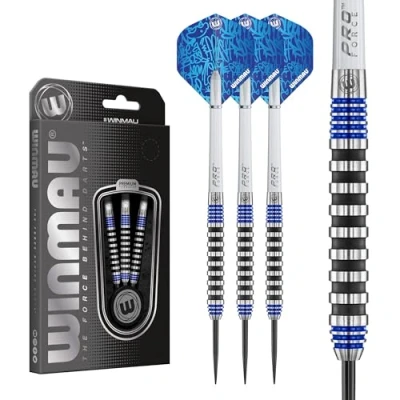 Abbildung von WINMAU Advance 500 Series Blau 26g Dartpfeile mit dartflüge und Dart stiele