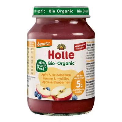 Abbildung von Holle Apfel &amp; Heidelbeere 190 g