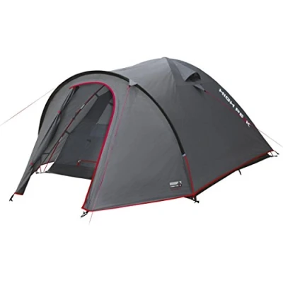 Abbildung von High Peak Kuppelzelt Nevada 4, Campingzelt mit Vorbau, Iglu Zelt für 4 Personen, doppelwandig, 3.000 mm wasserdicht, Ventilationssystem, Wetterschutz Eingang, Moskitoschutz, 300x250x135 cm