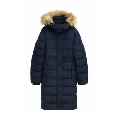 Abbildung von TOM TAILOR Damen Puffer Parka mit Abnehmbarer Kapuze, 10668 Sky Captain Blue, XXL