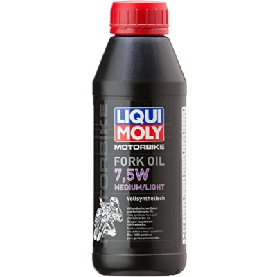 Abbildung von LIQUI MOLY Motorbike Fork Oil 7,5W medium/light 500 ml Motorrad Gabelöl Art. Nr.: 3099, farblos