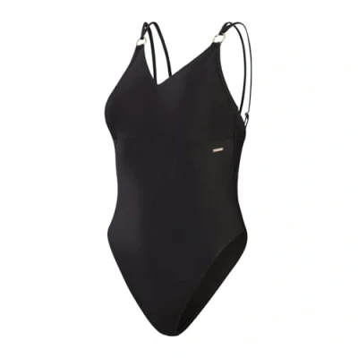 Abbildung von Speedo Women&#039;s Shaping Strappy 1 Piece Badeanzug, Schwarz, 62