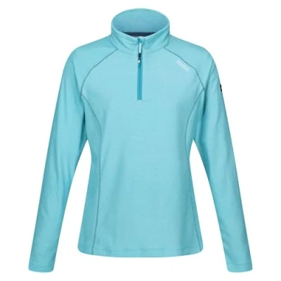 Abbildung von Regatta Damen Montes leichtes Fleece mit halbem Reißverschluss und Ministreifen Mikrofleece aus 100% Polyester, perfekt zum Wandern, Spazierengehen für Outdoor Aktivitäten