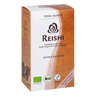 Abbildung von Reishi Vitalpilz Bio Terra Mundo Kapseln