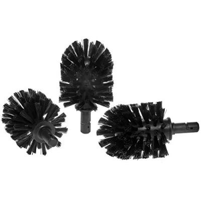 Abbildung von Keuco WC Reinigungsbürste Ersatztoilettenbürstenköpfe, (Ersatzbürstenköpfe, 3er Set lose), Ersatz Toiletten Bürstenkopf, austauschbar, Set, schwarz, Original