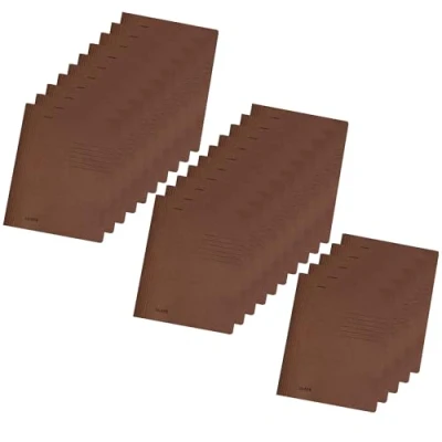 Abbildung von Original Falken 25er Pack Schnellhefter Intensivfarben. Made in Germany. Aus Recycling Karton für DIN A4 kaufmännische und Behördenheftung dunkelbraun Hefter ideal Büro Schule