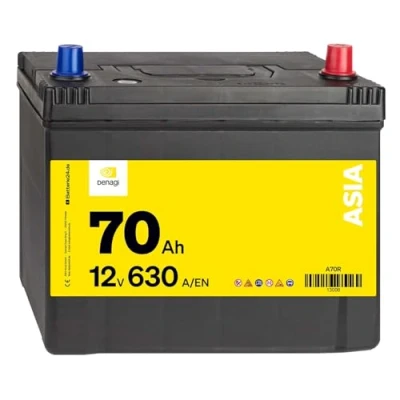 Abbildung von Denagi ASIA Autobatterie A70R 12V 70Ah 630A/EN Starterbatterie