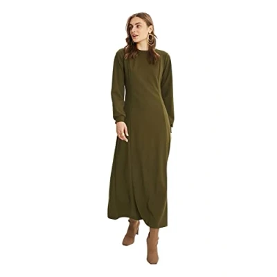 Abbildung von Trendyol Modest Damen Tctaw22eb0031 Dress, Khaki, 36 EU