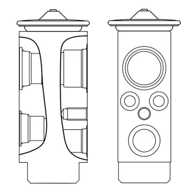 Abbildung von MAHLE ORIGINAL AVE 8 000S Expansionsventil MERCEDES BENZ: A Klasse, B Klasse