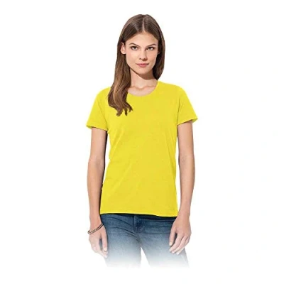 Abbildung von Stedman Classic Women T shirt Gelb Baumwolle X Large Damen