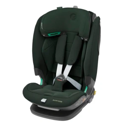 Abbildung von Maxi Cosi Titan Pro² i Size Kindersitz, 76 150 cm, 15 Monate 12 Jahre, G CELL Seitenaufprallschutz, ClimaFlow, 4 Liegepositionen, Authentic Green