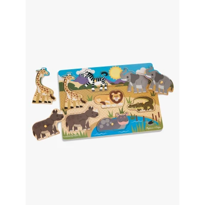 Abbildung von Melissa &amp; Doug Knopfpuzzle Safari, 7 Teile