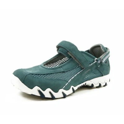 Abbildung von Allrounder by Mephisto Niro Sneaker, Klettverschluss, Jeans, C. Suede 95 / Open Me Klettschuh