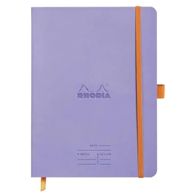 Abbildung von Rhodia 117789C Meeting Book (DIN A5+, 160 x 210 mm, 80 Blatt, 90 g, elegant und praktisch) 1 Stück flieder