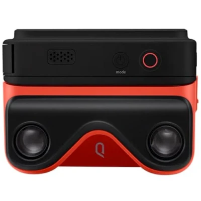 Abbildung von KanDao 3D Kamera, Foto&amp;Video Sofortbildkamera, Stereoskopische 2.54&quot; Touchscreen, Verwacklungsschutz Bildstabilisierung, QooCam EGO, Schwarz.