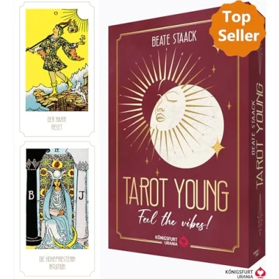 Abbildung von Tarot Young Feel the vibes: 78 Tarotkarten und 208 seitiges Buch