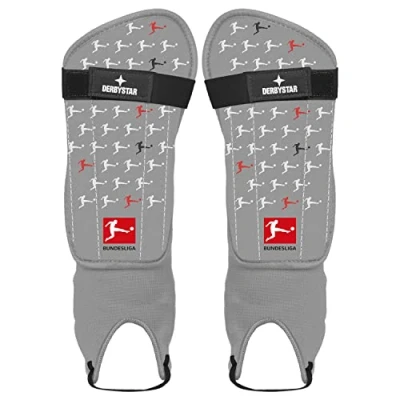Abbildung von Derbystar Bundesliga v22 Schienbeinschützer Grau Schwarz Rot XL