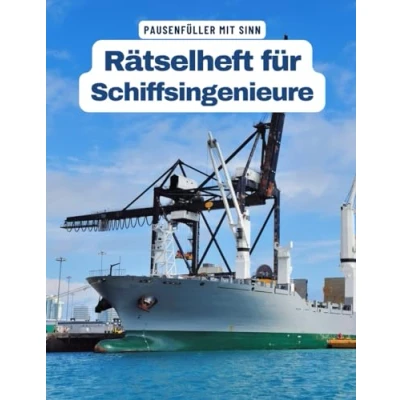 Abbildung von Ein Kreuzworträtsel Buch für Schiffsingenieure mit vielen Begriffen aus dem Berufsalltag.: Rätsel und Knobelei in einem Kreuzworträtselheft Schiffsbauer Schiffsingenieure.