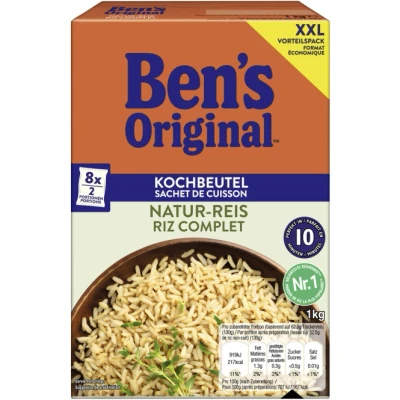 Abbildung von BEN&#039;S ORIGINAL™ Natur Reis im Kochbeutel 1kg