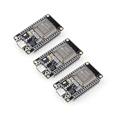 Abbildung von ELEGOO ESP WROOM 32 Entwicklungsboard USB C, 2.4GHz Dual Modus WiFi+Bluetooth Core Mikrocontroller für Arduino IDE, Unterstützung AP/STA/AP+STA, CP2102 Chip, 3 Stück